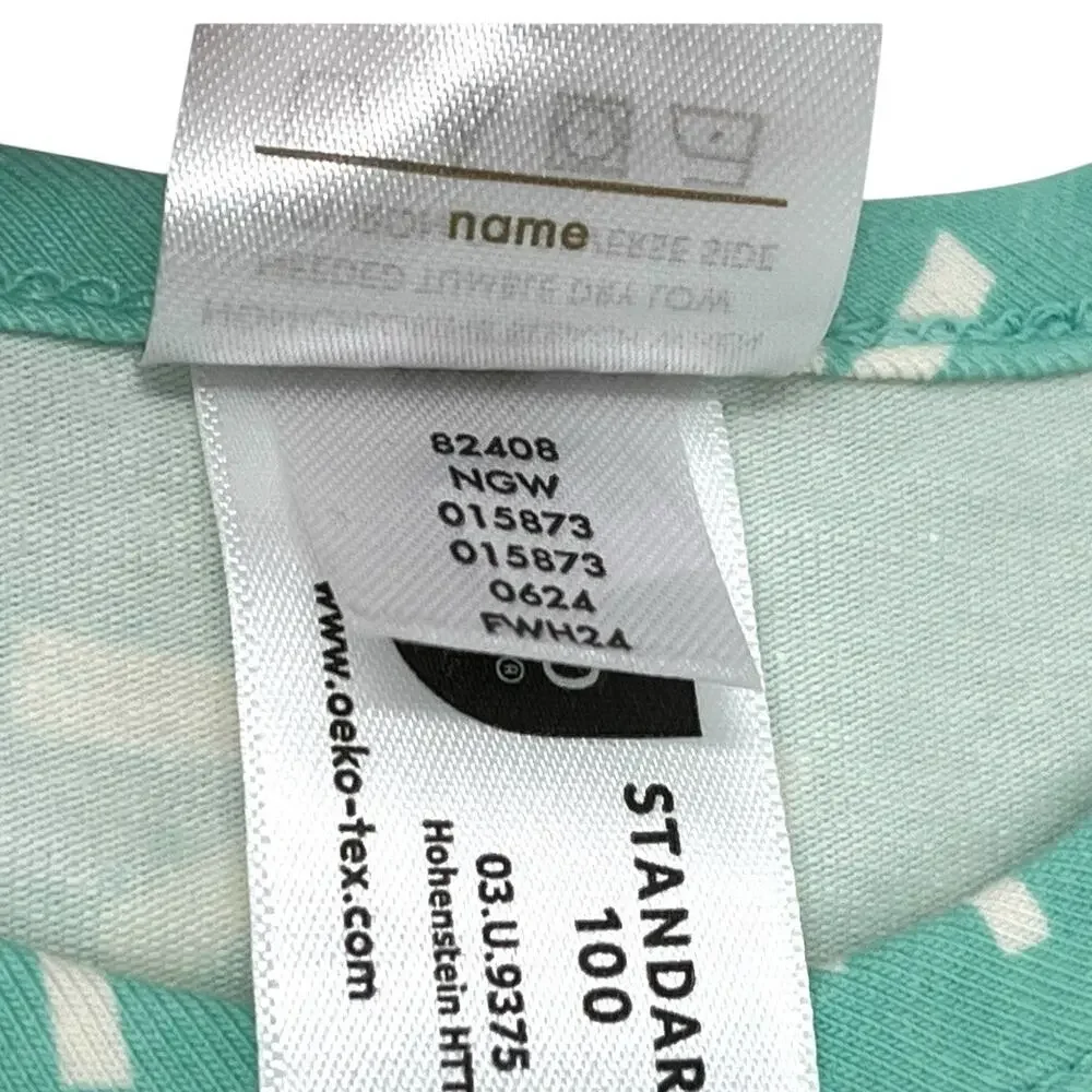Hanna Andersson NWT Long Sleeve Green “Snowflake” Swing Dress. Size 5.
